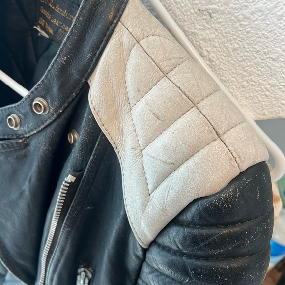 Vintage Leather Jacket - Erel Hamburg Size 40. Perfectly worn in. - Picture 5 of 17